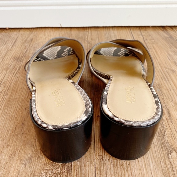 Michael Michael Kors Abbott Snakeskin Mule Sandals - Picture 4 of 9